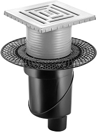 BERGES Wasserhaus Душевой трап Platz Uno 150 090070 хром матовый – фотография-1